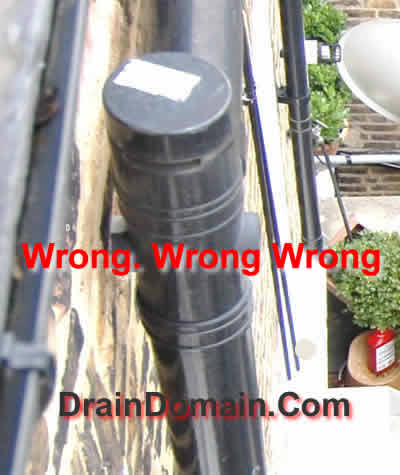 air admittance valve poorly installed